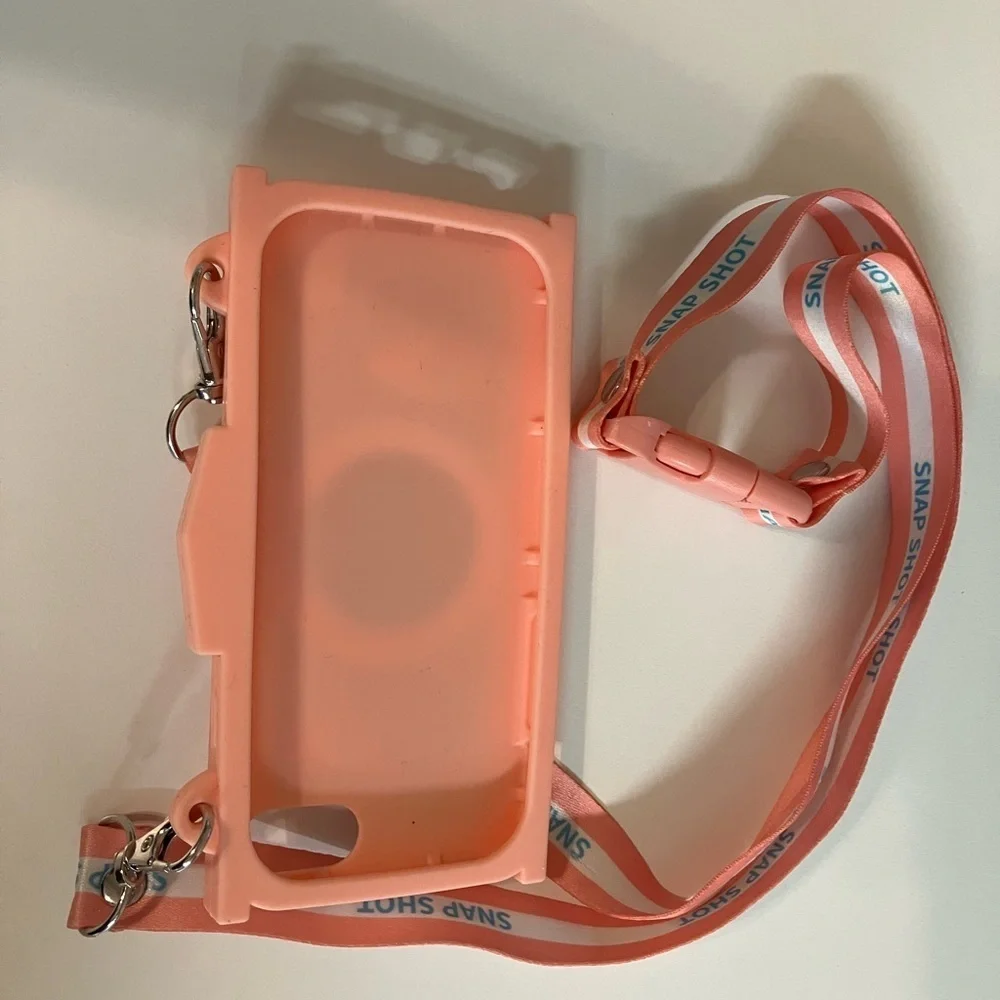 Claire’s Colorful Camera-Shaped Phone Case with Strap - IPhone SE Preloved